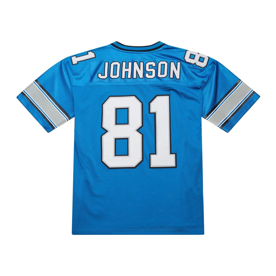 Men's Detroit Lions Calvin Johnson Black 2007 Authentic Throwback Jersey