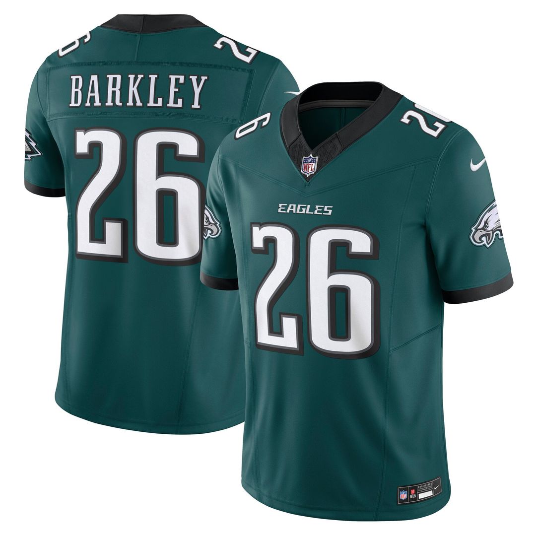 Men's Philadelphia Eagles Saquon Barkley Kelly Green Alternate Vapor F.U.S.E.
