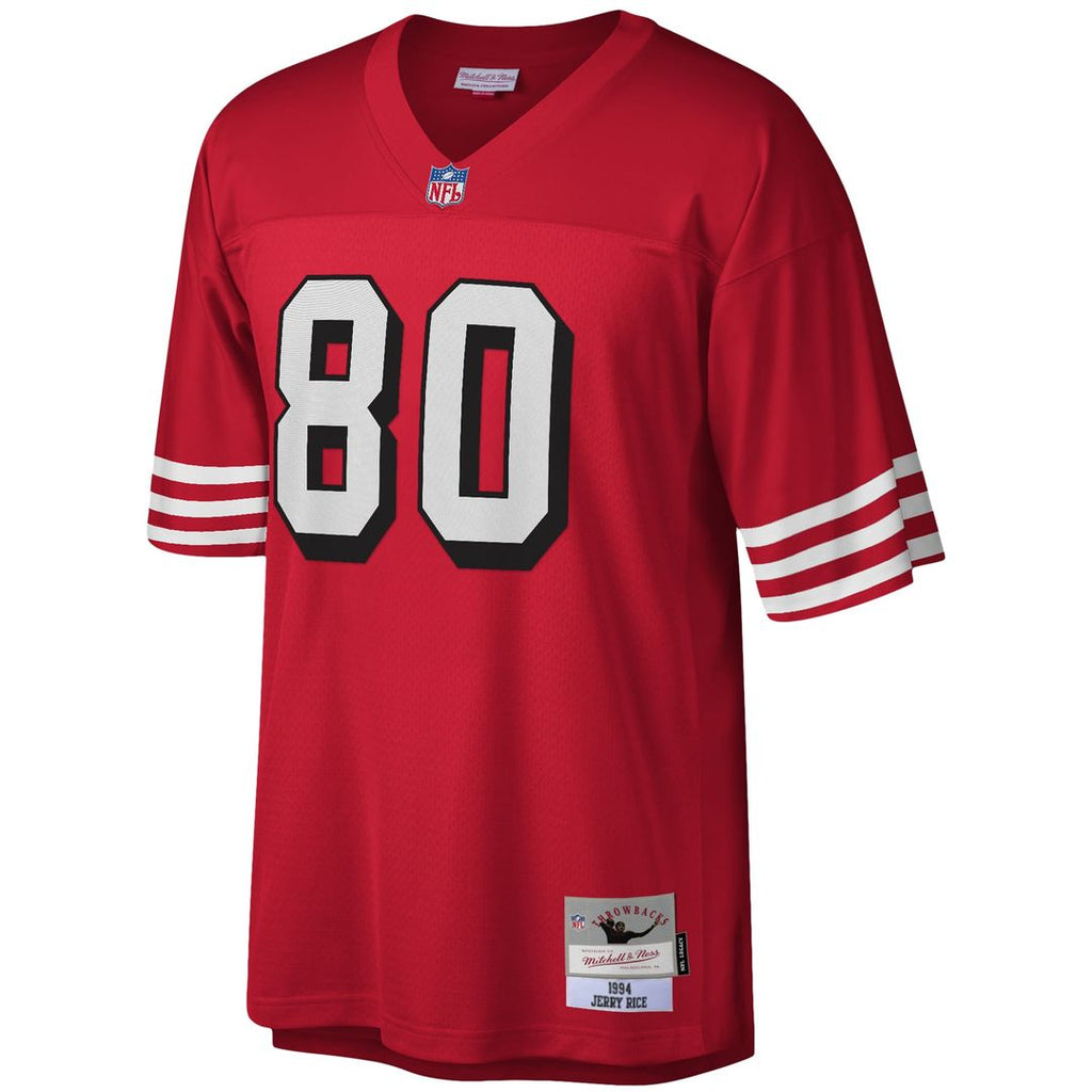 Men's San Francisco 49ers Jerry Rice Scarlet Legacy Replica Jersey
