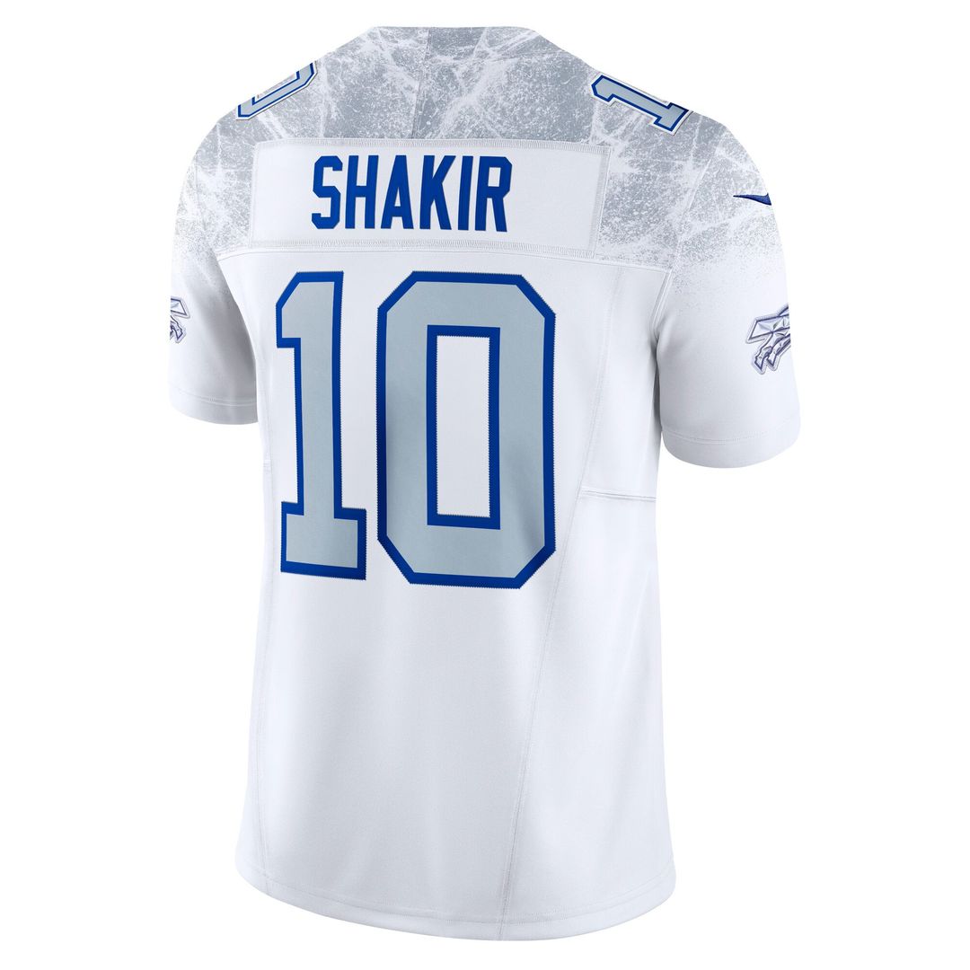 Men's Buffalo Bills Khalil Shakir White Rivalries Collection Stitched