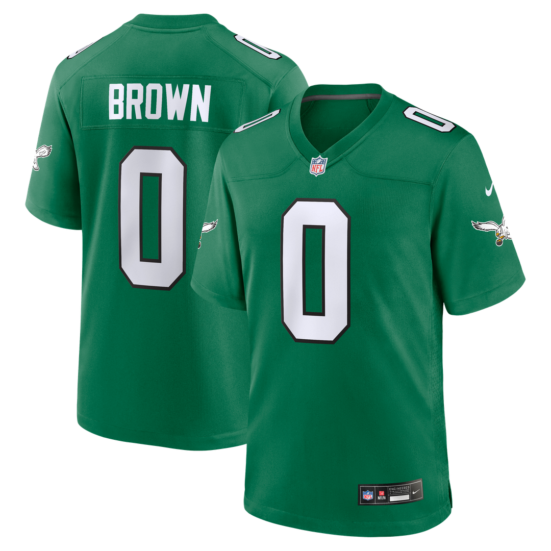Men's Philadelphia Eagles Marquise Brown Kelly Green Alternate 2