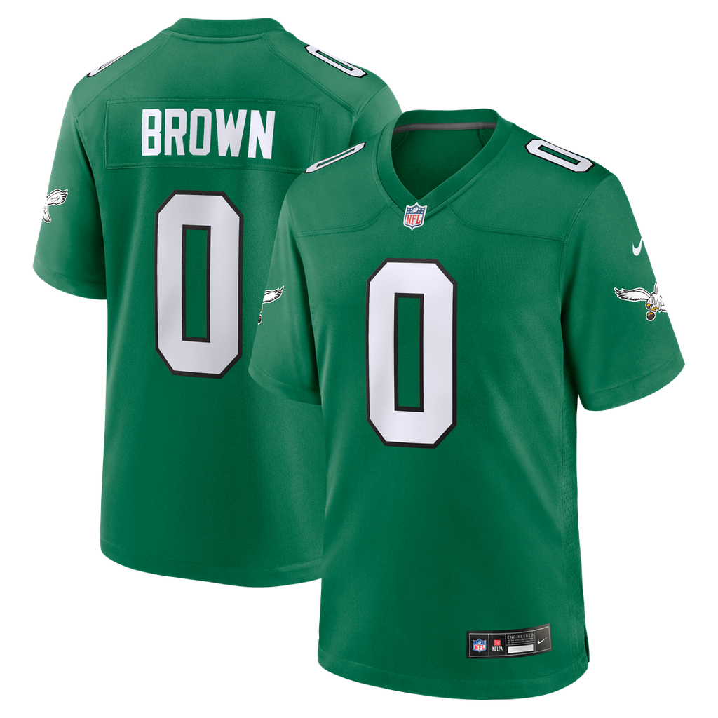 Men's Philadelphia Eagles Marquise Brown Midnight Green Team