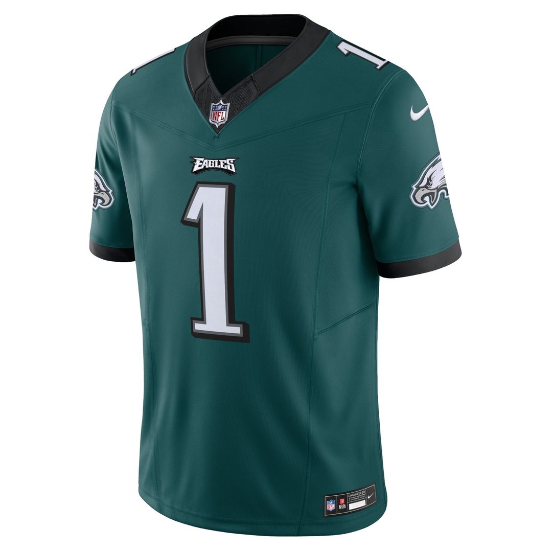 Men's Philadelphia Eagles Jalen Hurts Green Vapor F.U.S.E.