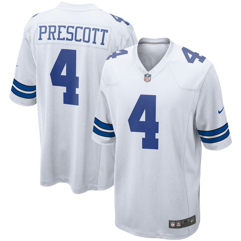 Men's Dallas Cowboys Dak Prescott Navy Game Team Jersey