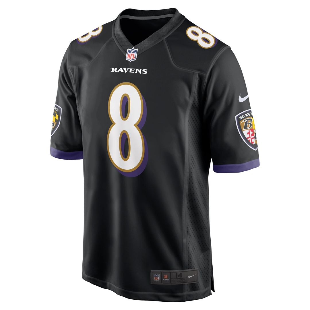 Men's Baltimore Ravens Lamar Jackson Black Alternate