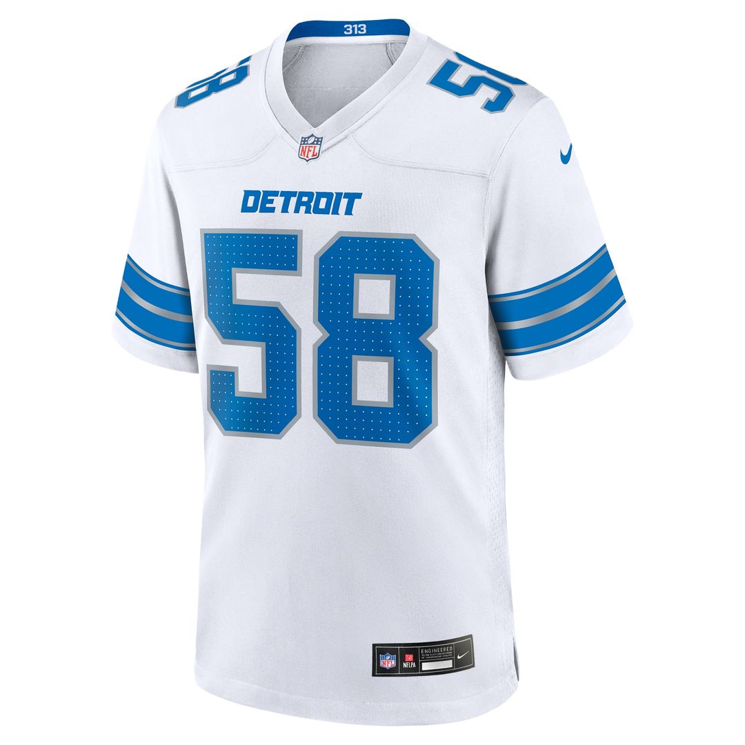 Men's Detroit Lions Penei Sewell White