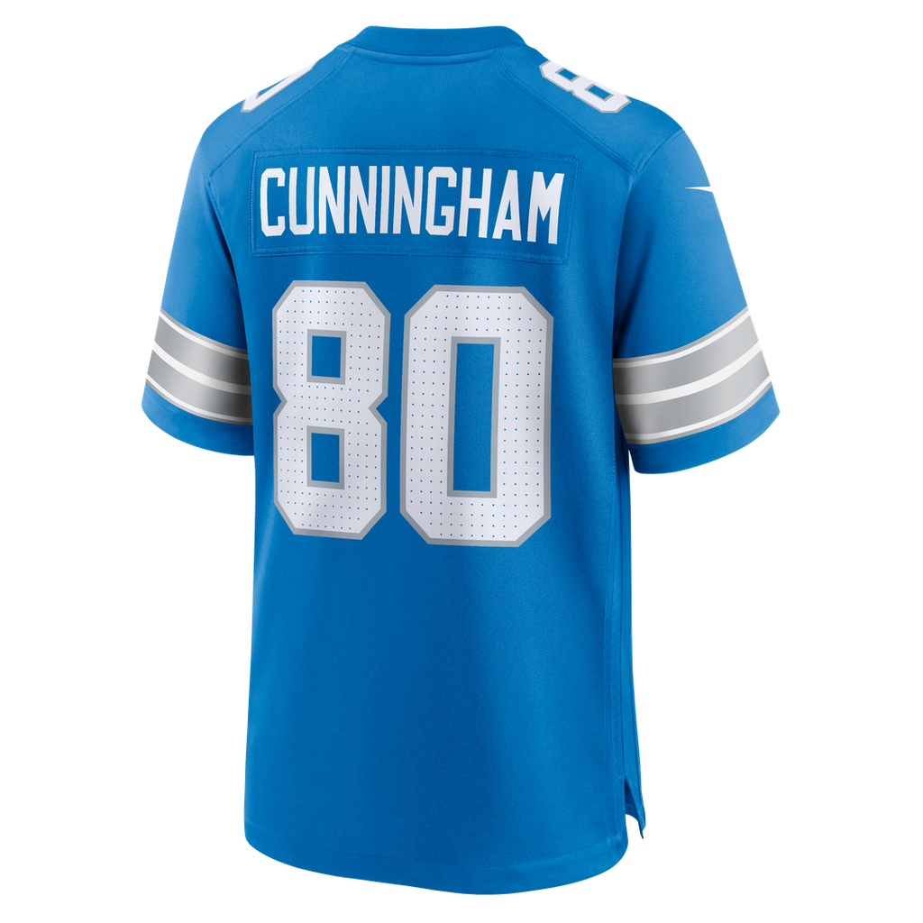 Men's Detroit Lions Malik Cunningham Blue Team