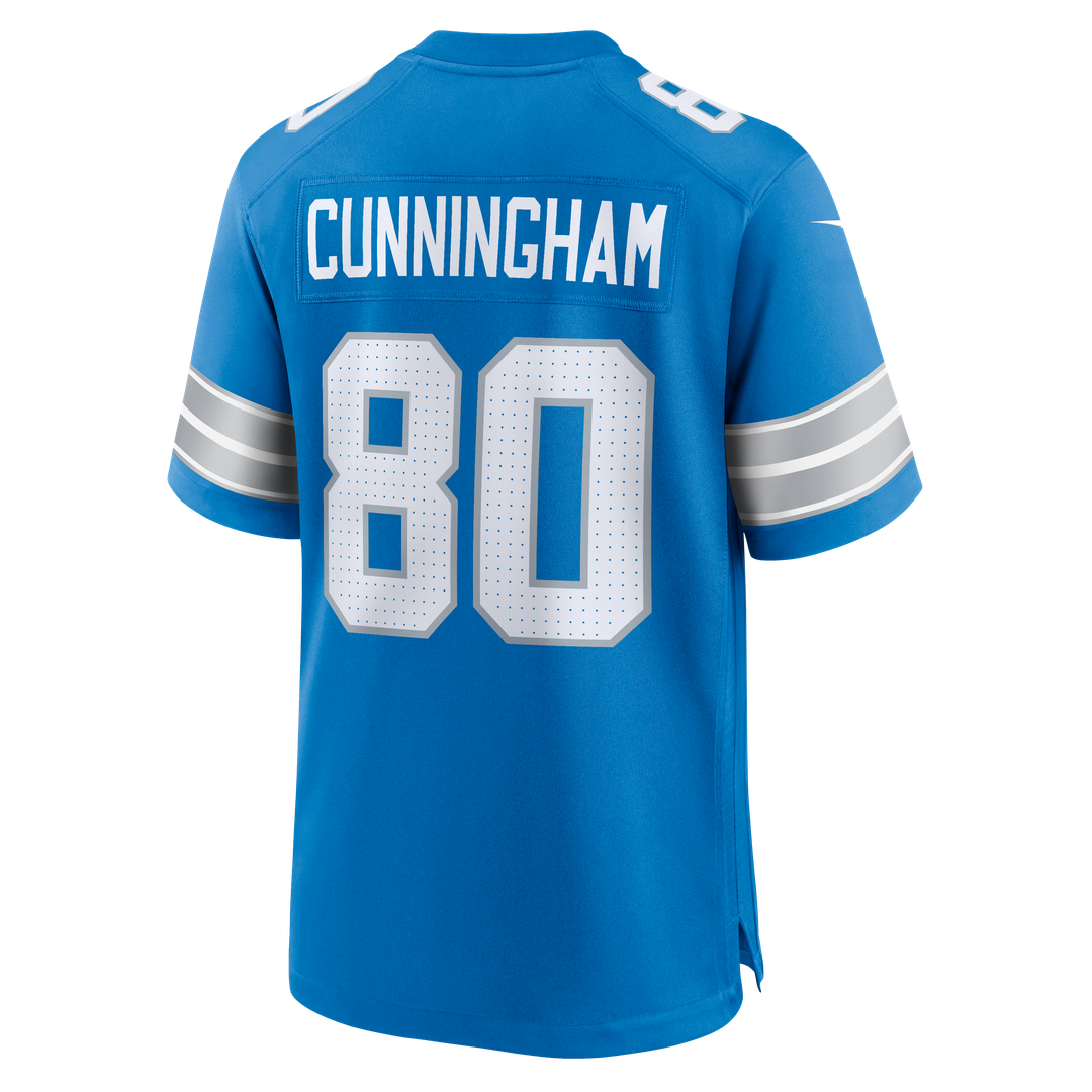 Men's Detroit Lions Malik Cunningham Blue Team