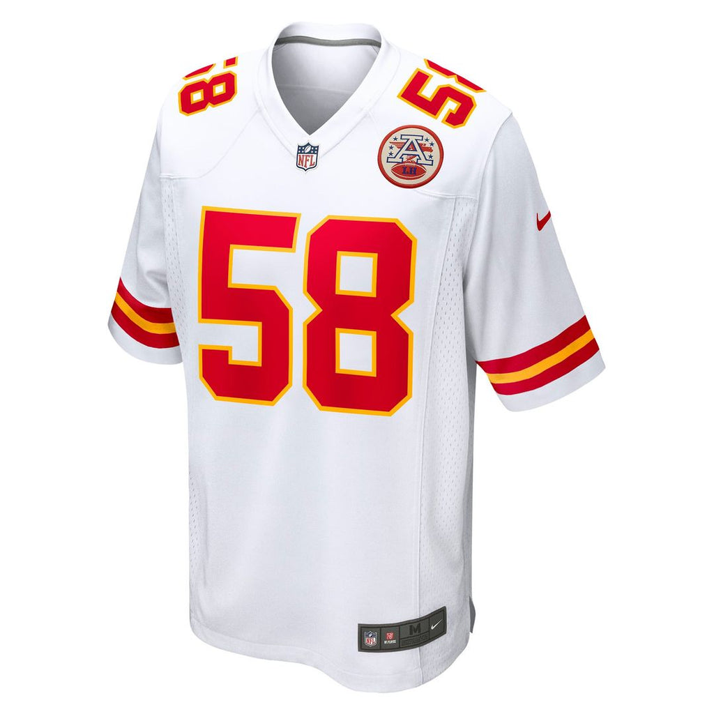 Men's Kansas City Chiefs Derrick Thomas White Retired Player