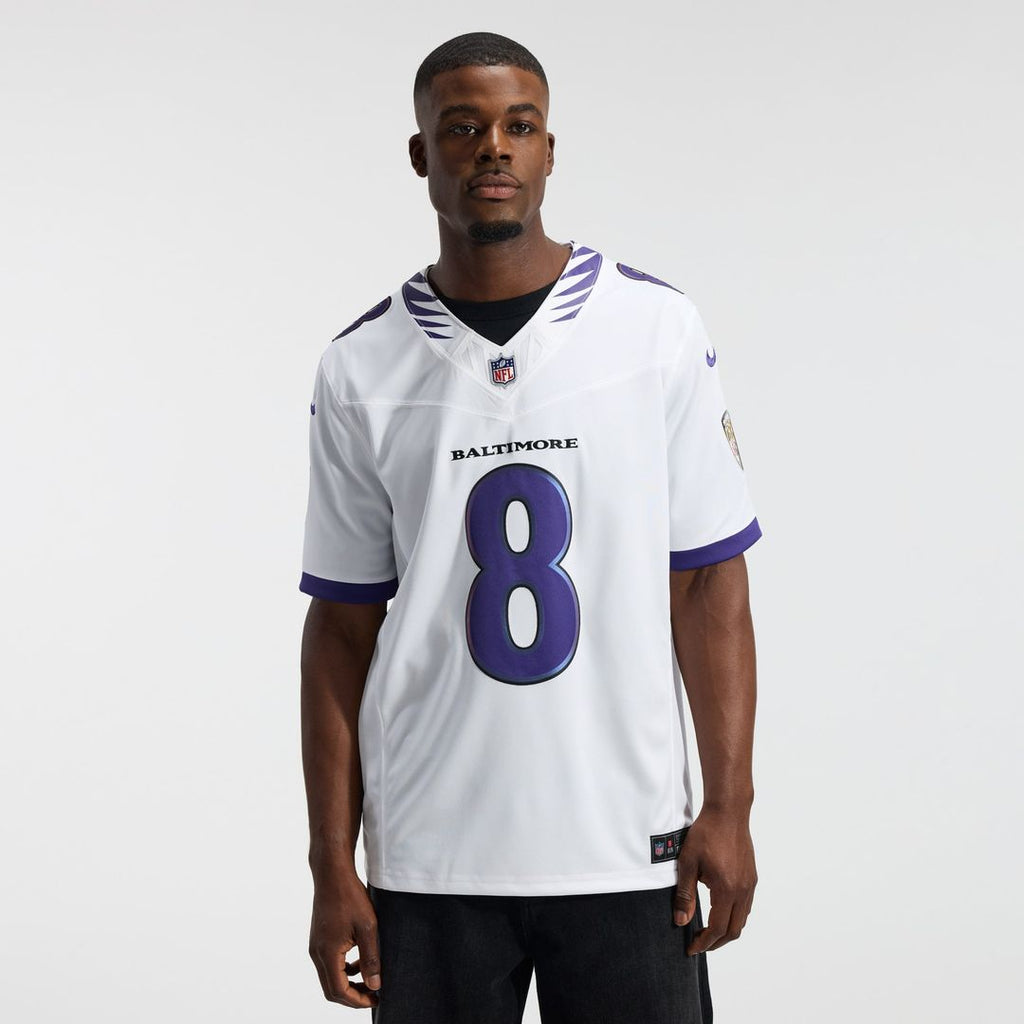 Men's Baltimore Ravens Lamar Jackson Black Alternate Alternate Vapor F.U.S.E. Stitched
