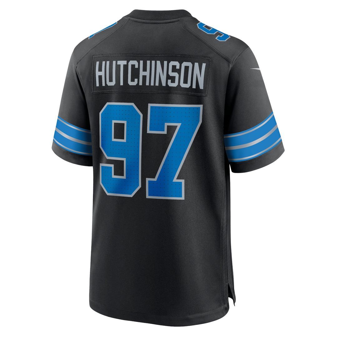 Men's Detroit Lions Aidan Hutchinson Black 2nd Alternate