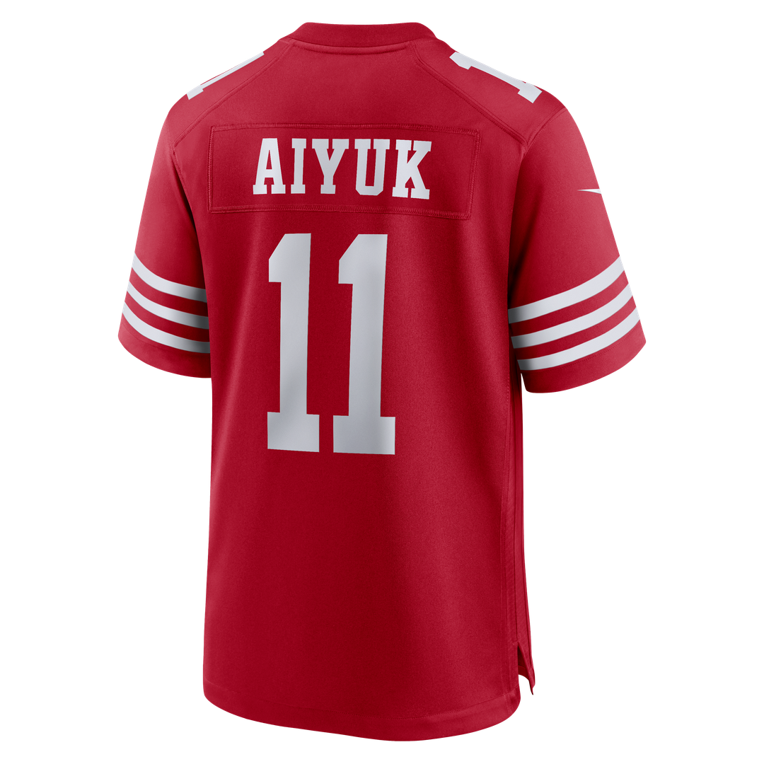 Men's San Francisco 49ers Brandon Aiyuk Scarlet Game Player Jersey