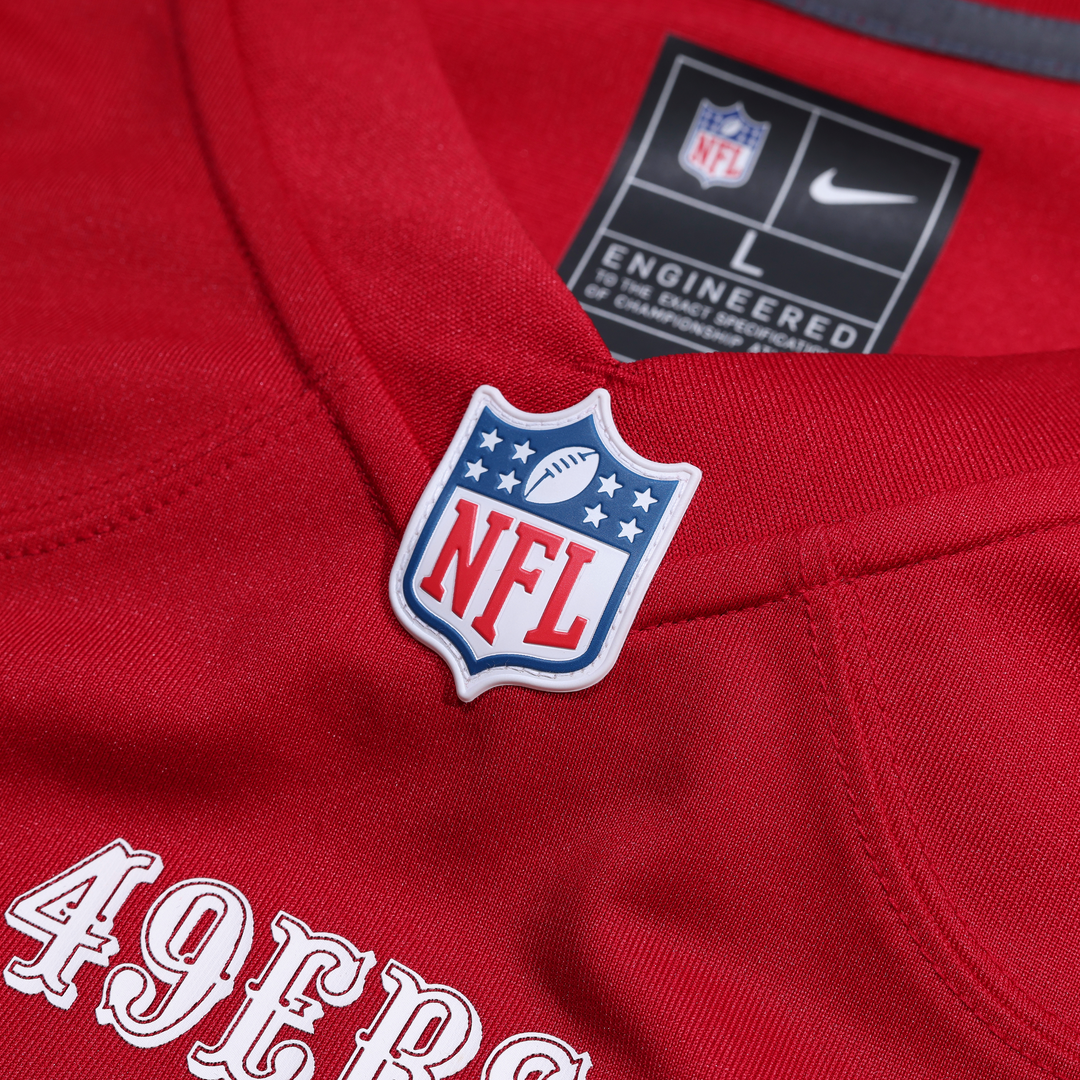 Men's San Francisco 49ers George Kittle Scarlet 80th Anniversary
