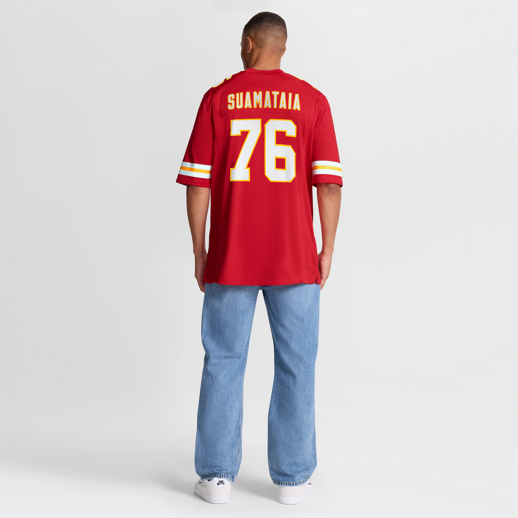 Men's Kansas City Chiefs Kingsley Suamataia Red