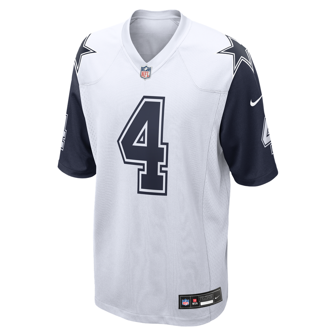 Men's Dallas Cowboys Dak Prescott Navy Alternate Game Team Jersey