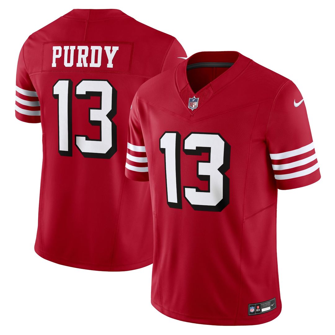 Men's San Francisco 49ers Brock Purdy Scarlet Vapor F.U.S.E.