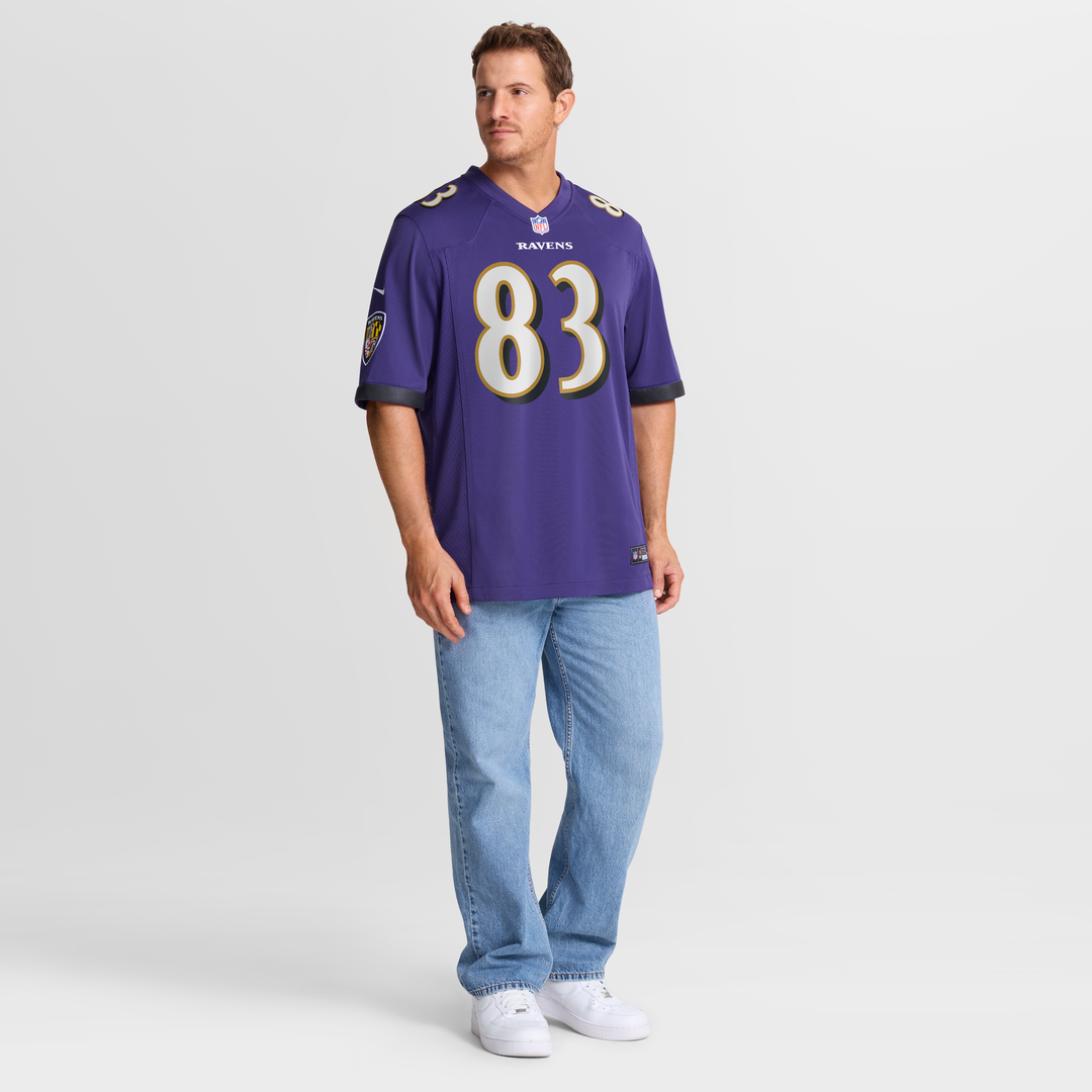 Men's Baltimore Ravens LaJohntay Wester Purple Team