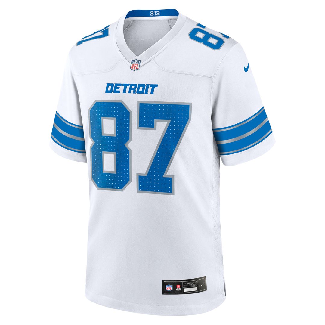 Men's Detroit Lions Sam LaPorta White White
