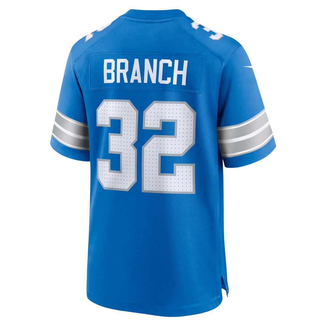 Men's Detroit Lions Brian Branch Blue