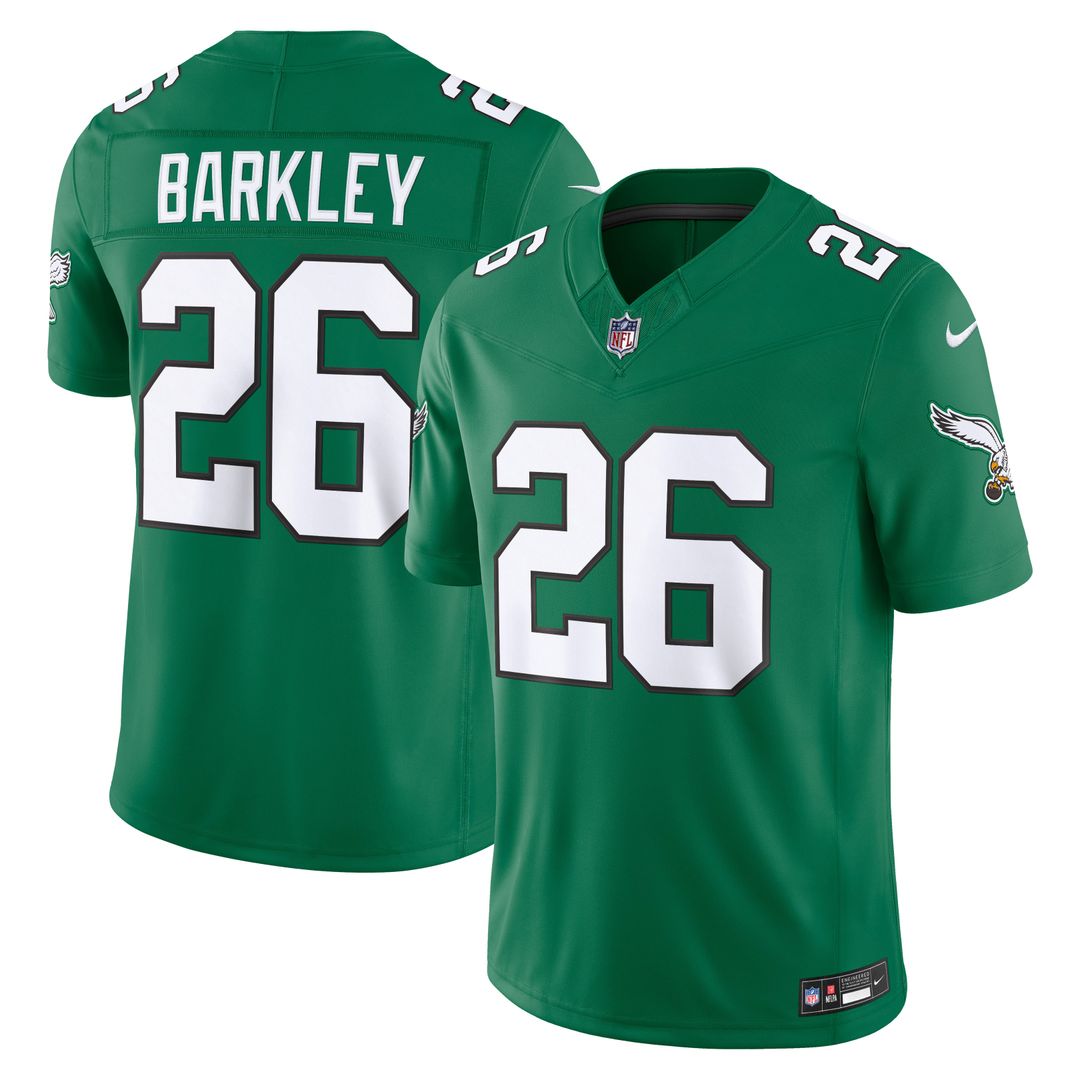 Men's Philadelphia Eagles Saquon Barkley Black Alternate Vapor F.U.S.E. Stitched