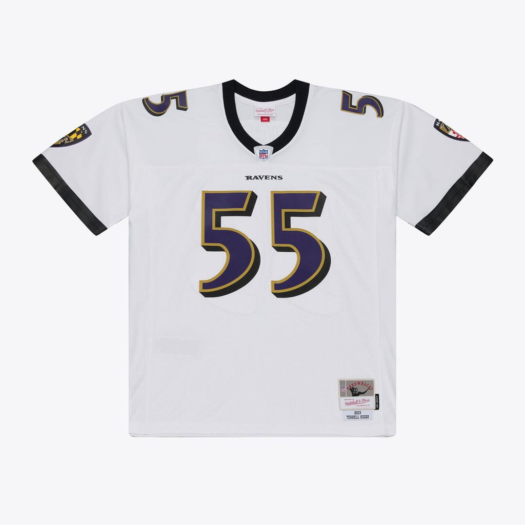 Men's Baltimore Ravens Terrell Suggs Purple 2003 Legacy Replica Jersey