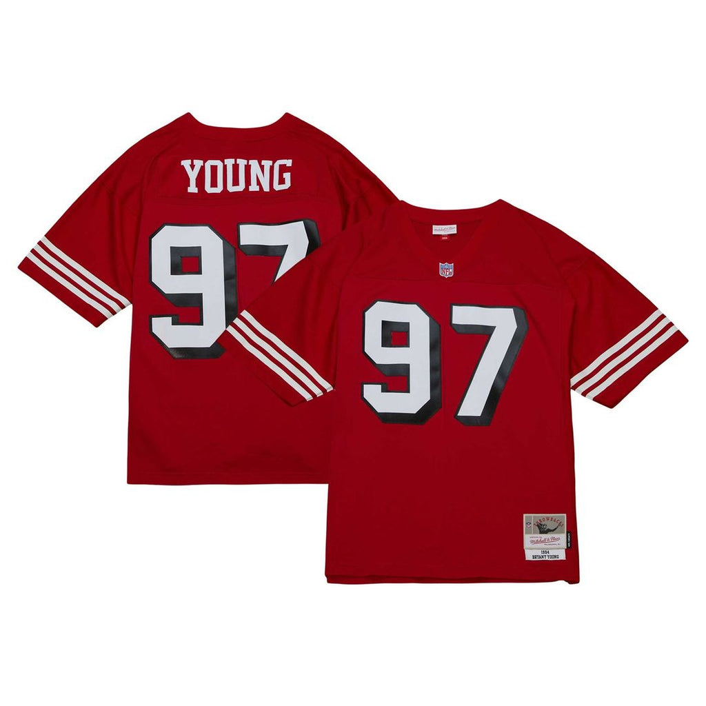 Men's San Francisco 49ers Bryant Young Scarlet Legacy Replica Jersey