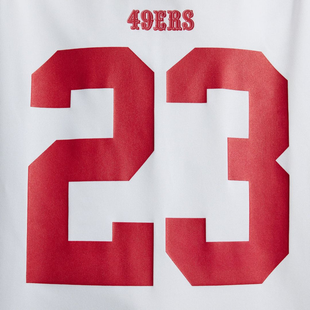 Men's San Francisco 49ers Christian McCaffrey White Game Player Jersey