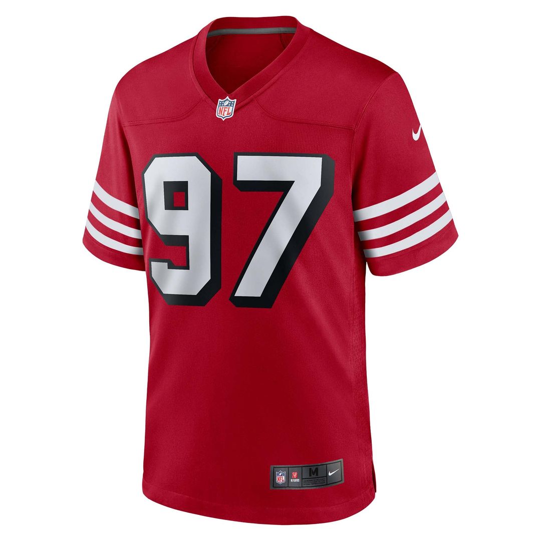Men's San Francisco 49ers Nick Bosa Scarlet Alternate