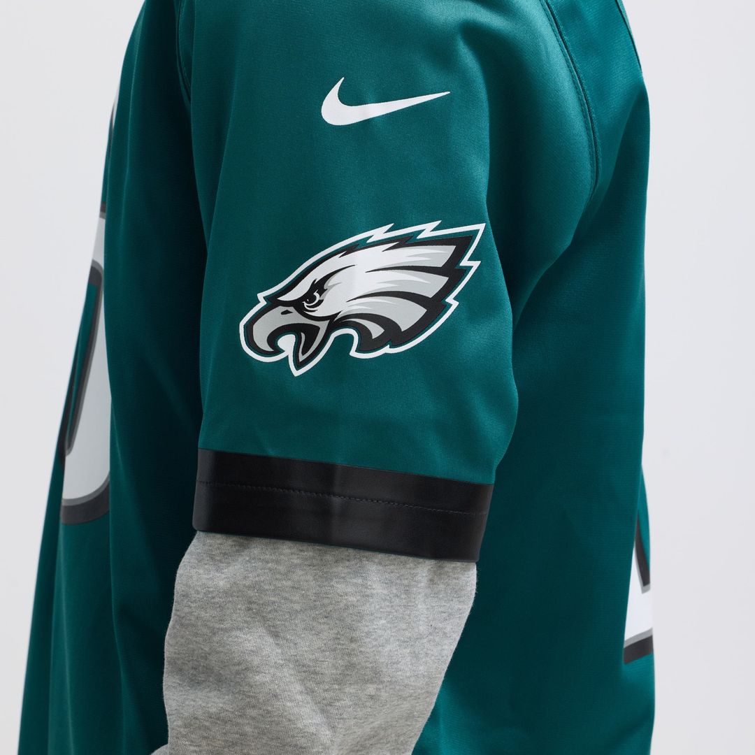 Men's Philadelphia Eagles Saquon Barkley Midnight Green Game Player Jersey