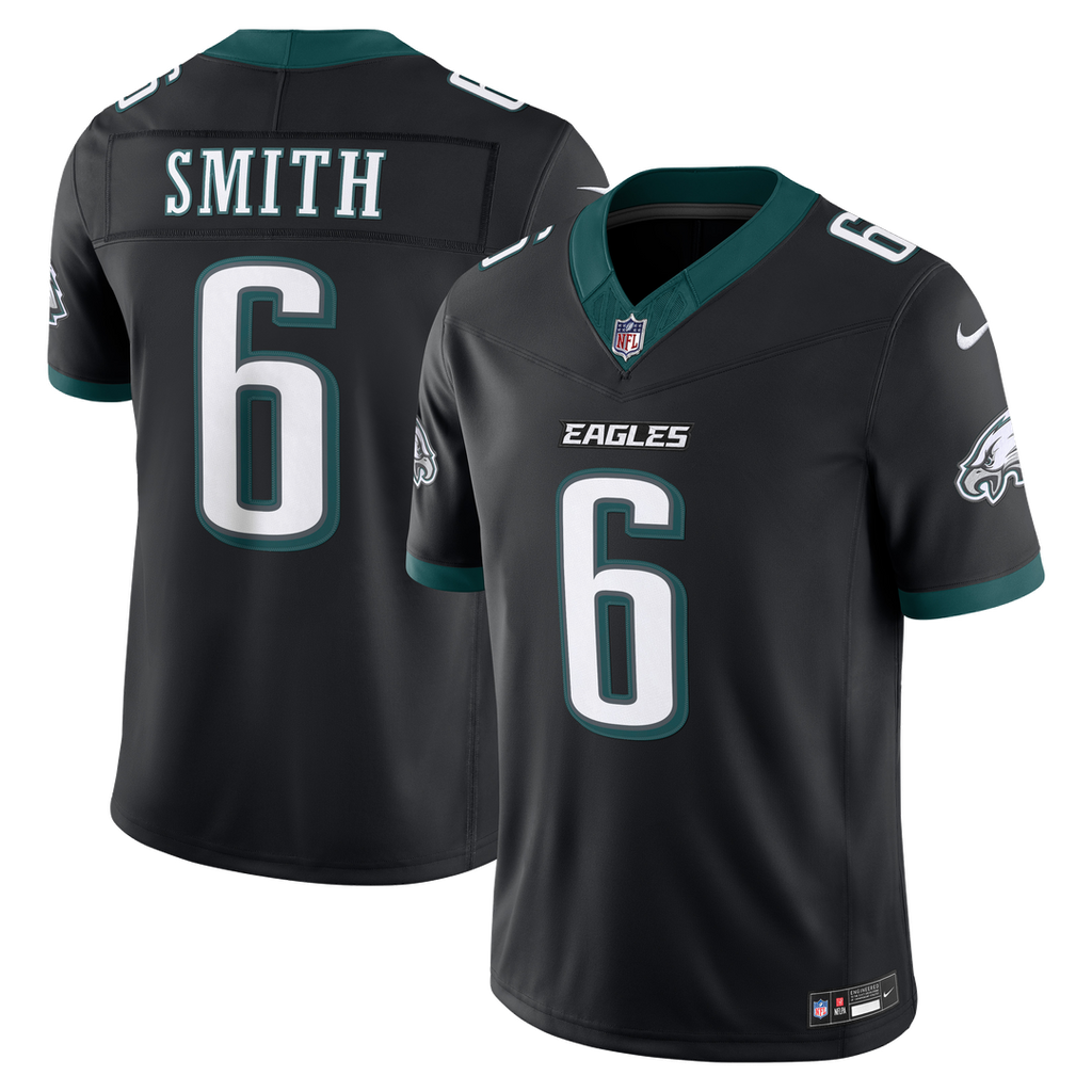 Men's Philadelphia Eagles DeVonta Smith Midnight Green Team Vapor F.U.S.E. Stitched