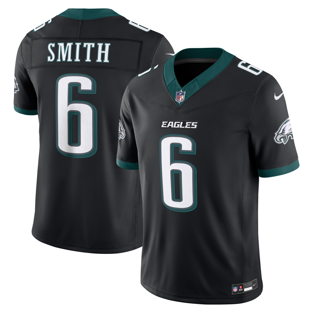 Men's Philadelphia Eagles DeVonta Smith Kelly Green Alternate Vapor F.U.S.E. Stitched