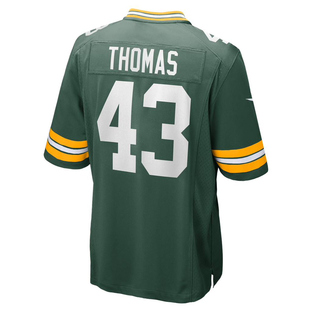 Men's Green Bay Packers Kiondre Thomas Green Game Player Jersey