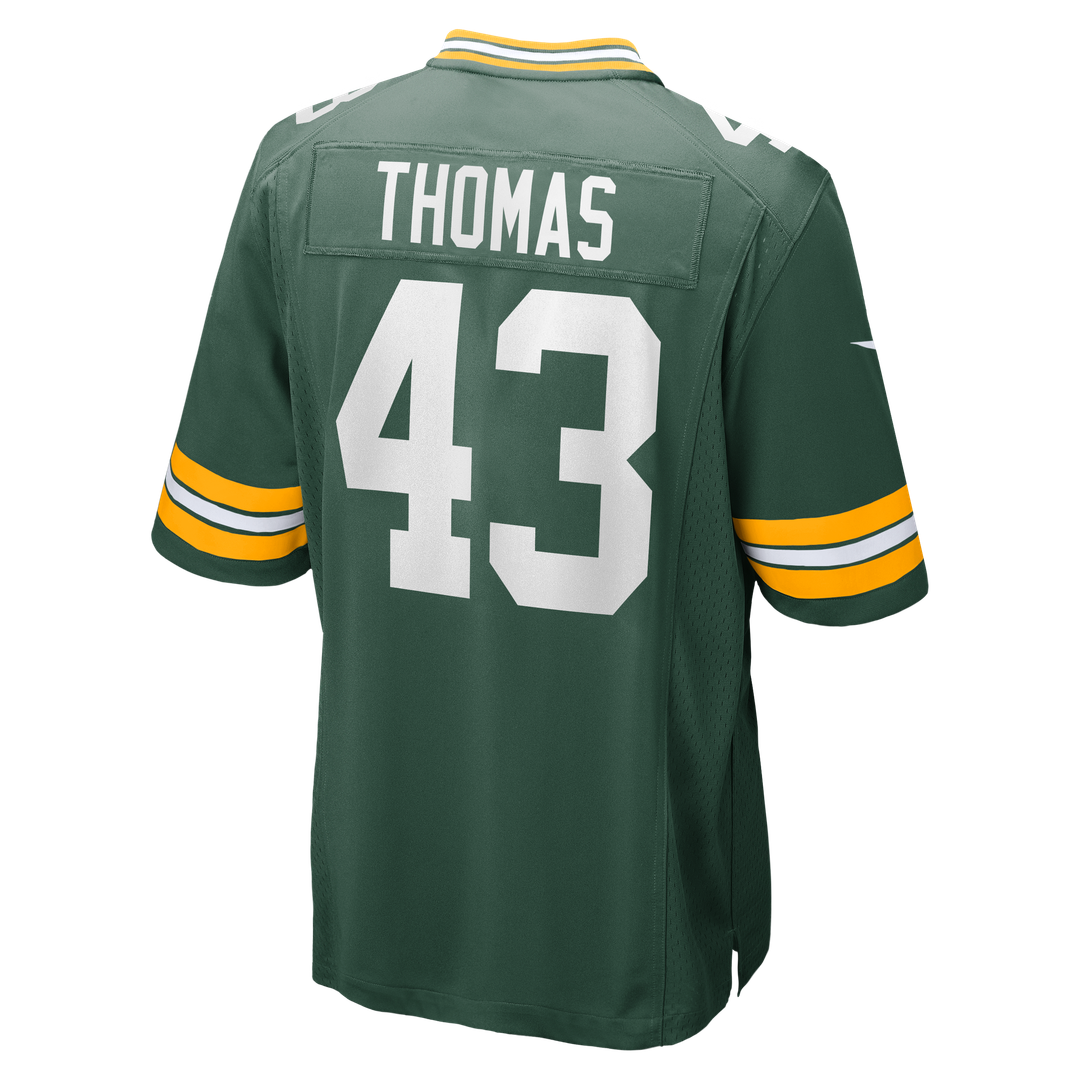 Men's Green Bay Packers Kiondre Thomas Green Game Player Jersey