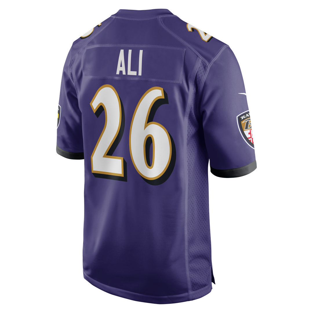 Men's Baltimore Ravens Rasheen Ali Purple Team