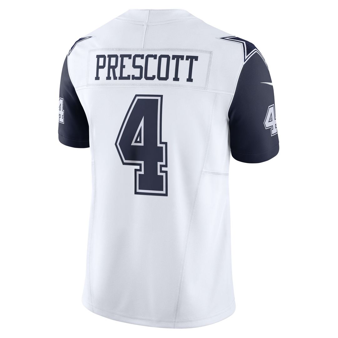 Men's Dallas Cowboys Dak Prescott Navy Vapor F.U.S.E.
