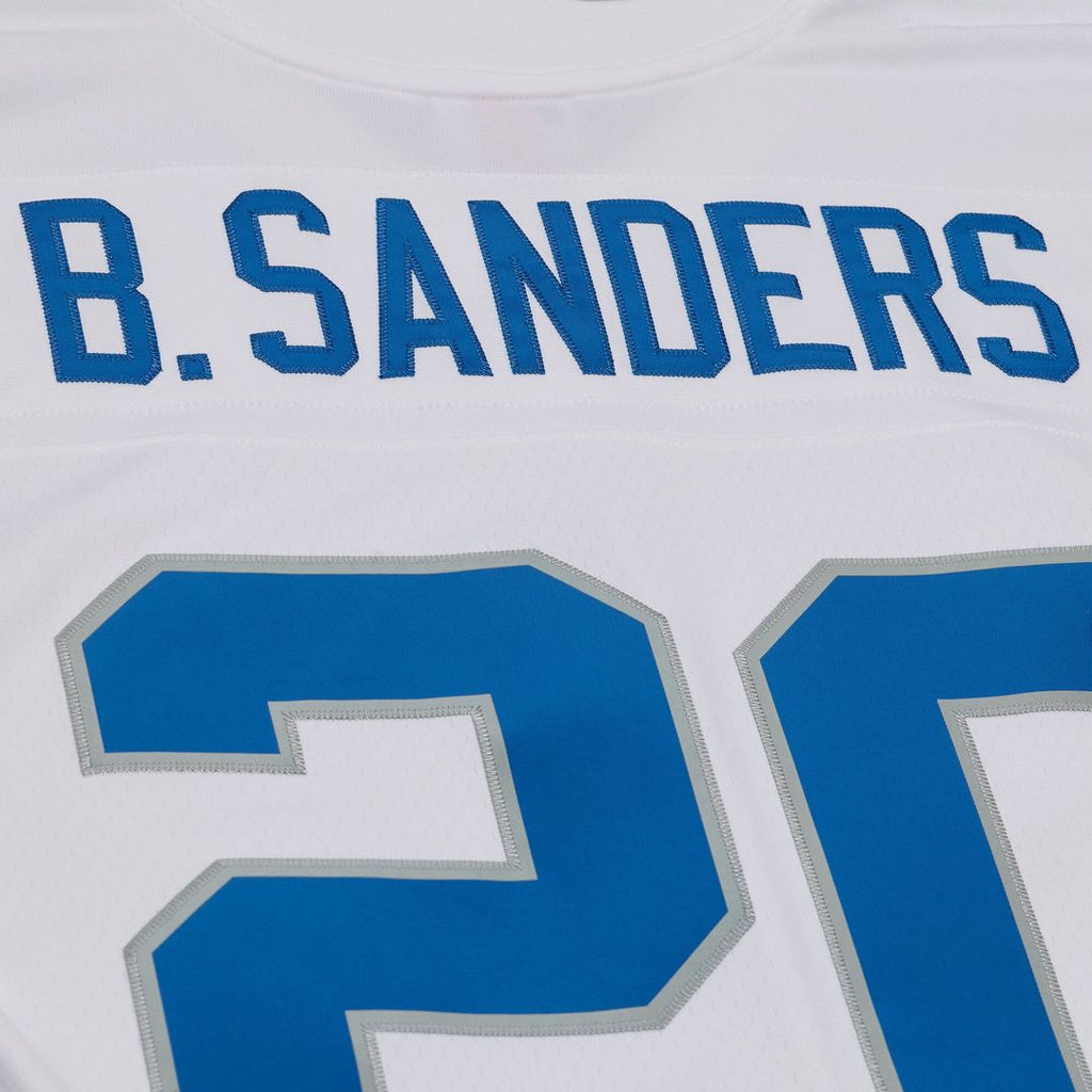 Men's Detroit Lions Barry Sanders White 1989 Legacy Replica Player Jersey