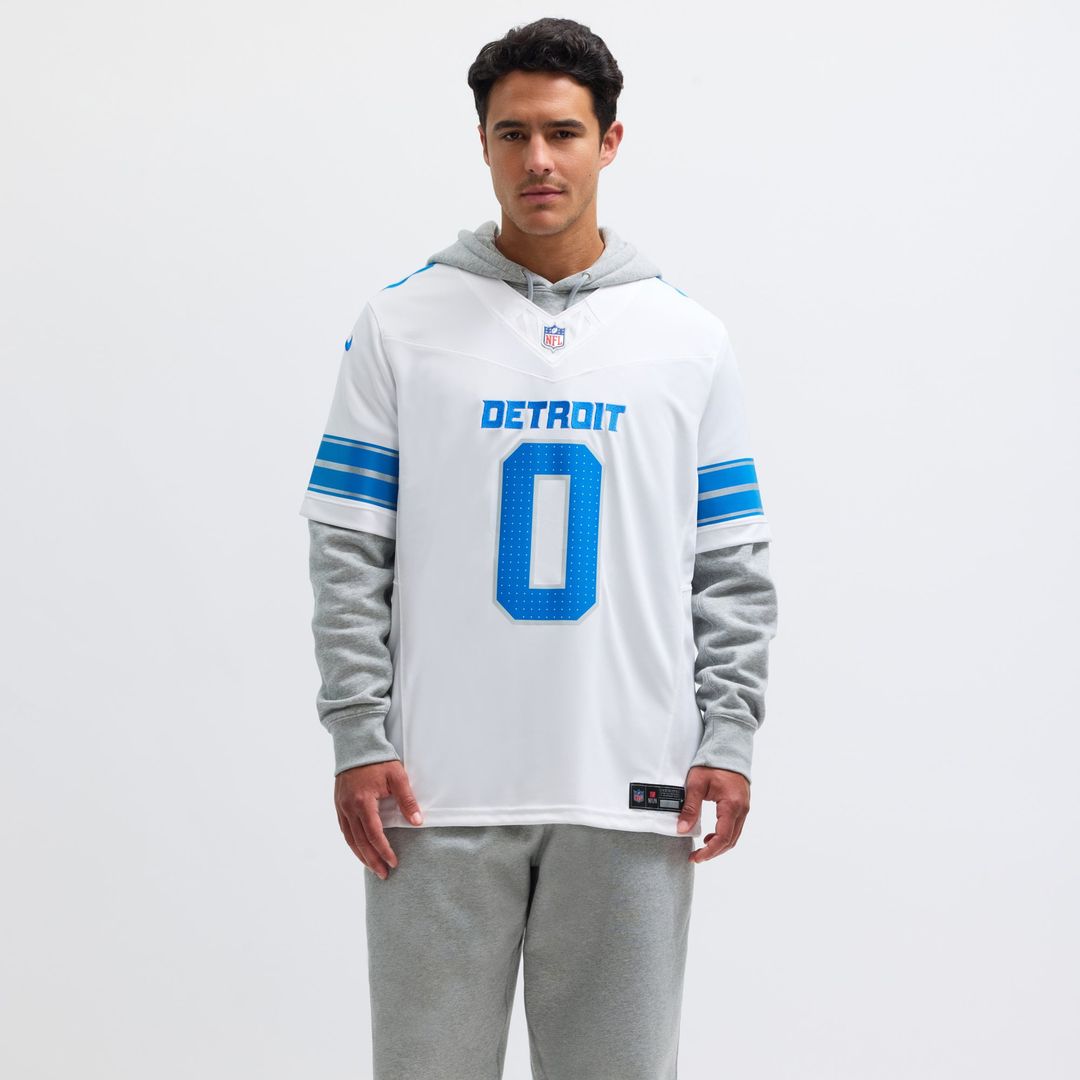 Men's Detroit Lions Jahmyr Gibbs White Vapor F.U.S.E.