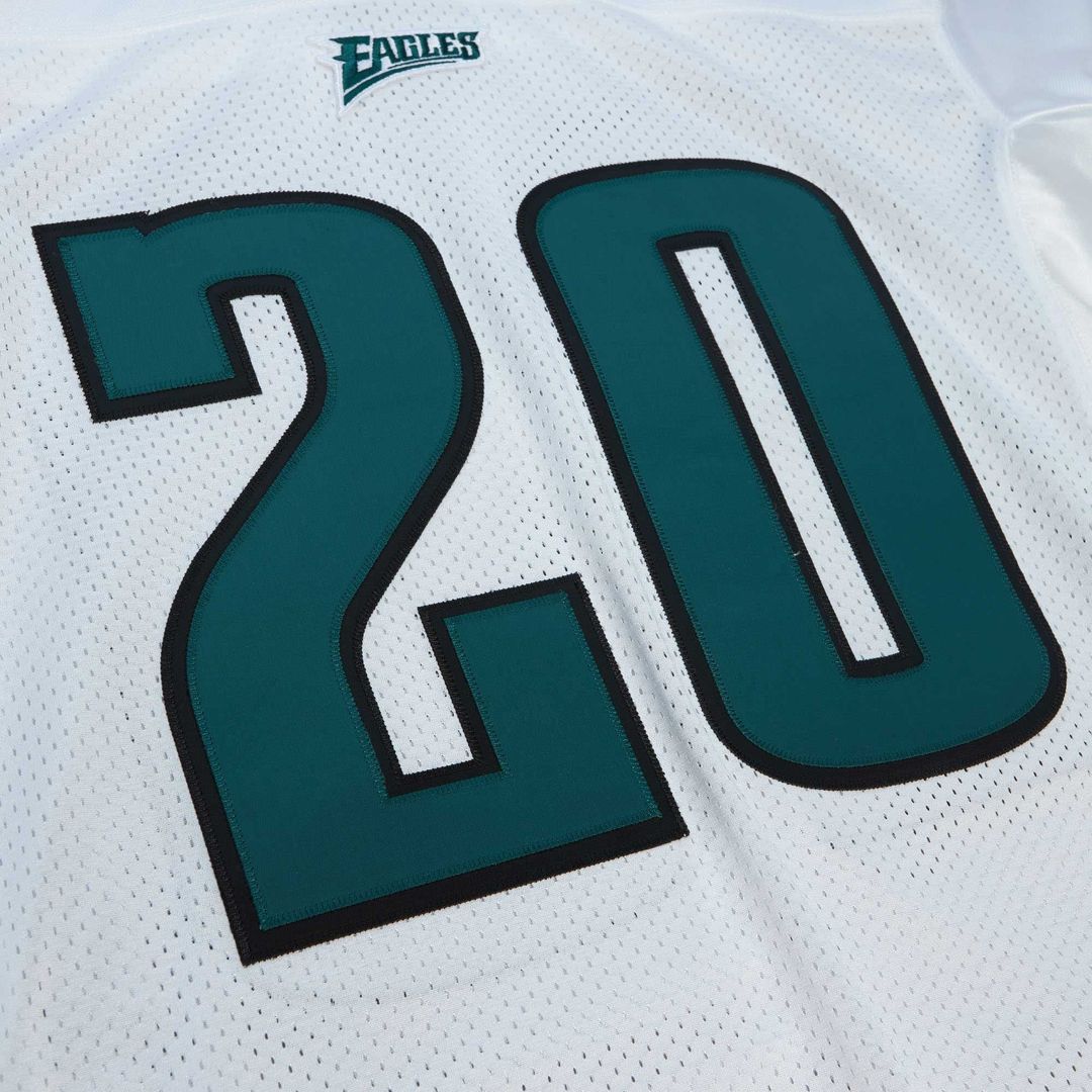 Men's Philadelphia Eagles 1996 Brian Dawkins White Authentic Throwback Retired Player Jersey