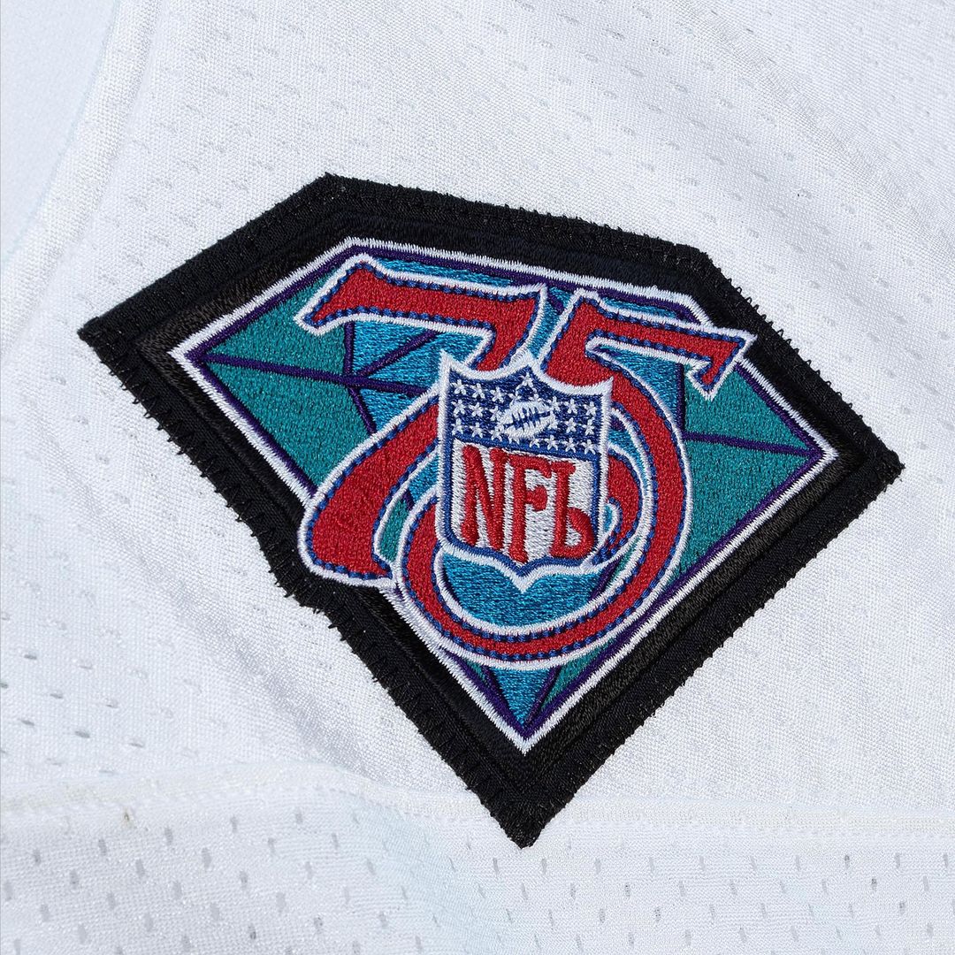Men's Philadelphia Eagles 1994 Randall Cunningham White Authentic Throwback Retired Player Jersey