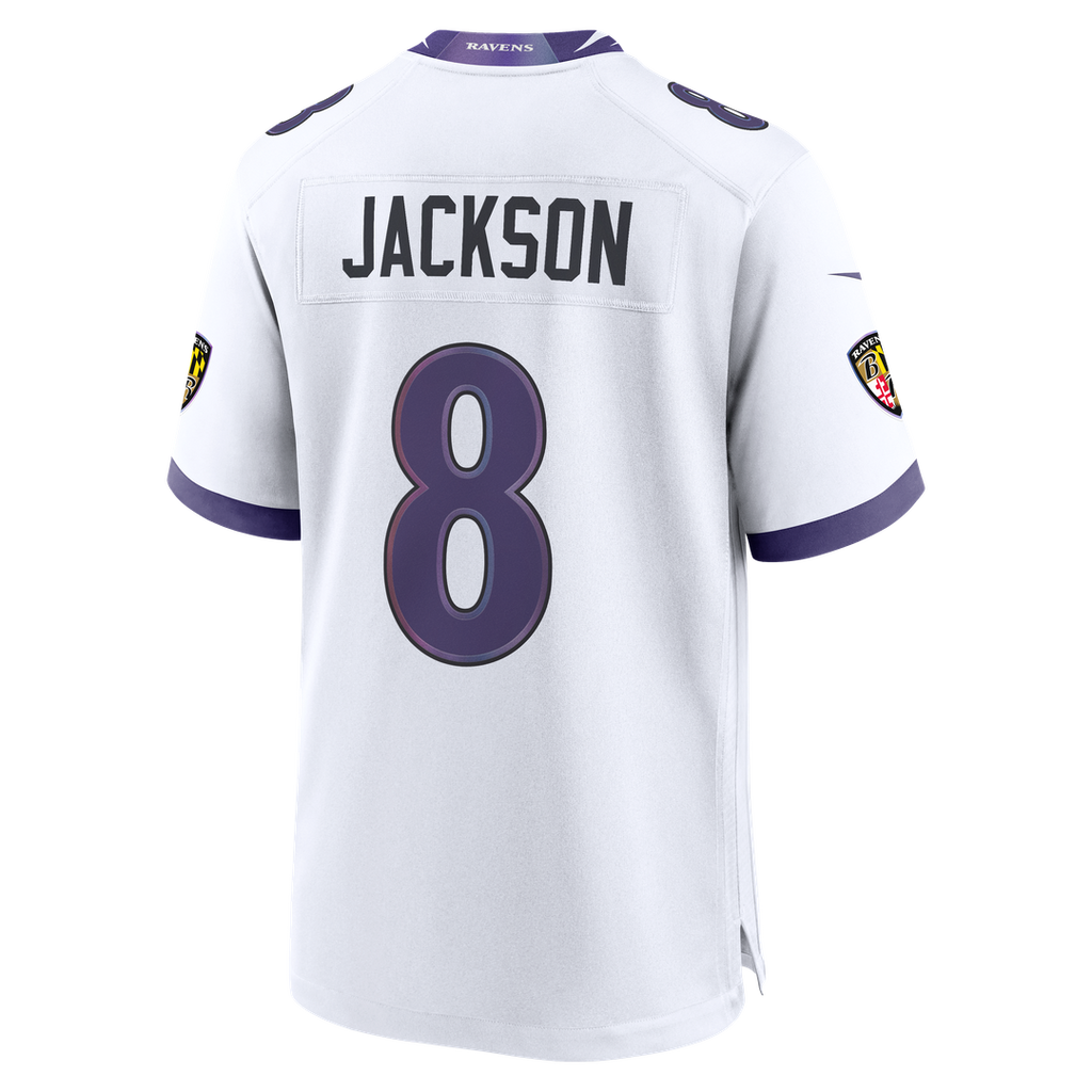 Men's Baltimore Ravens Lamar Jackson White