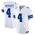 Men's Dallas Cowboys Dak Prescott White Vapor F.U.S.E. Stitched