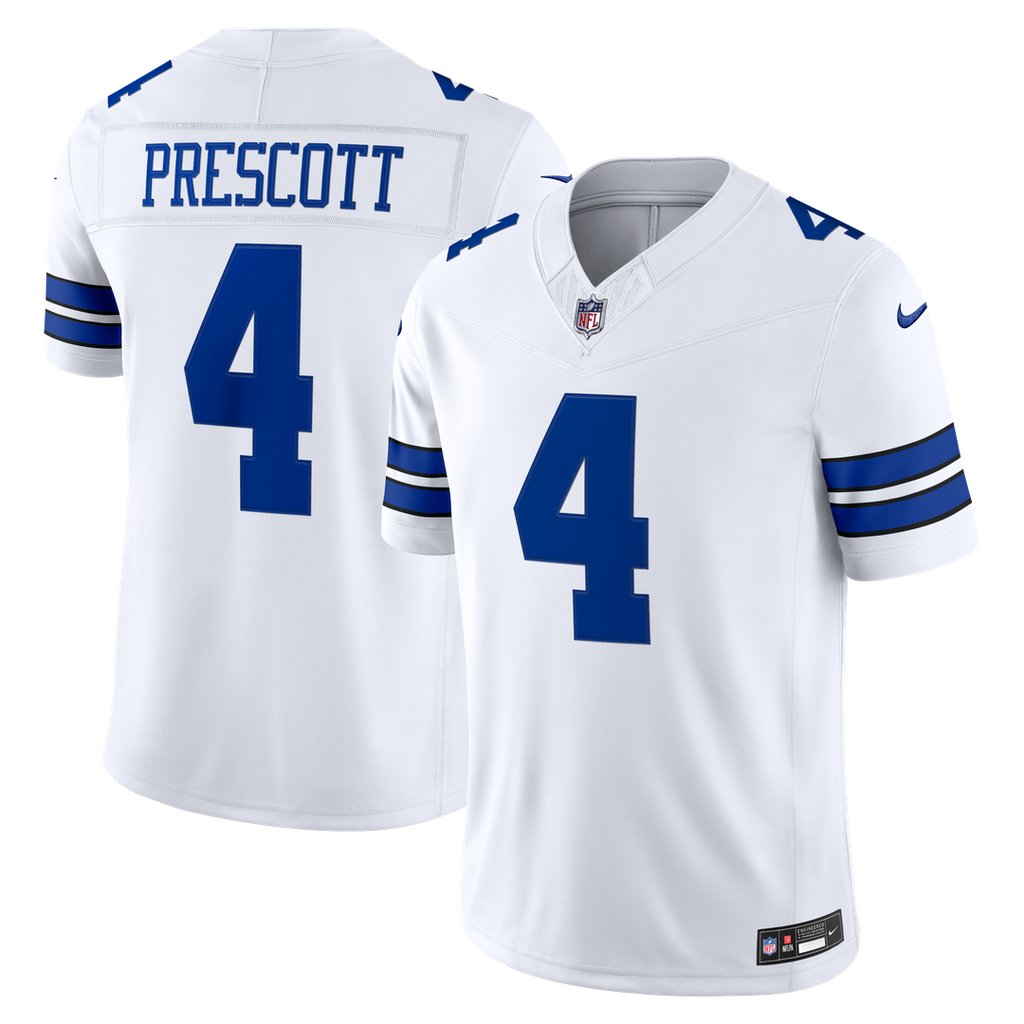Men's Dallas Cowboys Dak Prescott Navy Alternate Vapor F.U.S.E. Stitched