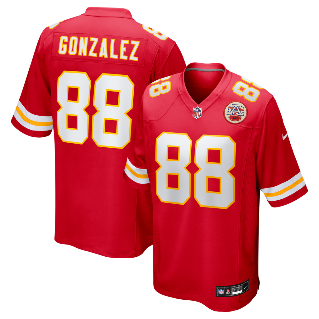 Men's Kansas City Chiefs Tony Gonzalez Red Game Retired Player Jersey