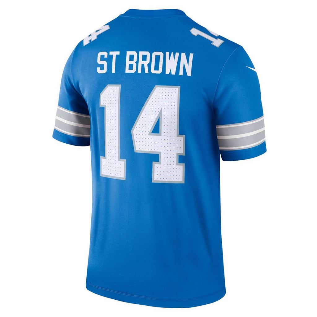 Men's Detroit Lions Amon-Ra St. Brown Blue Legend Player Performance Top