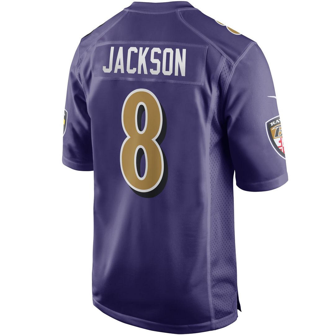 Men's Baltimore Ravens Lamar Jackson Purple Alternate