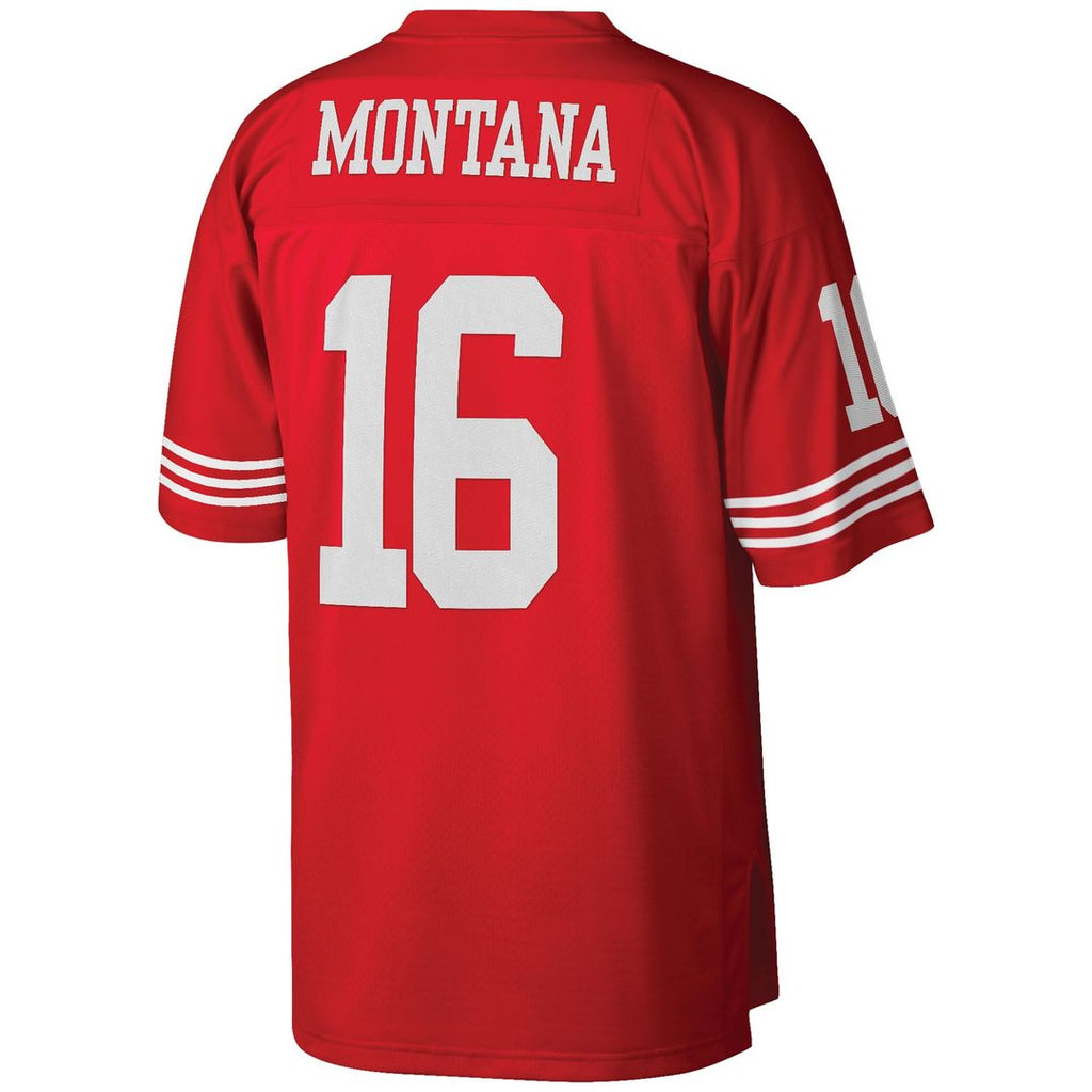 Men's San Francisco 49ers Joe Montana Scarlet Big & Tall 1990 Retired Player Replica Jersey