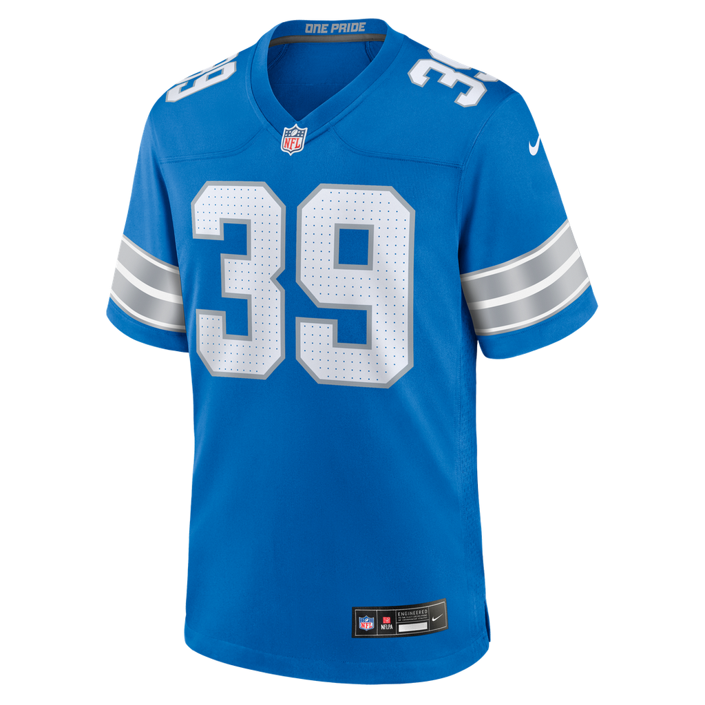Men's Detroit Lions Jake Bates Blue Team