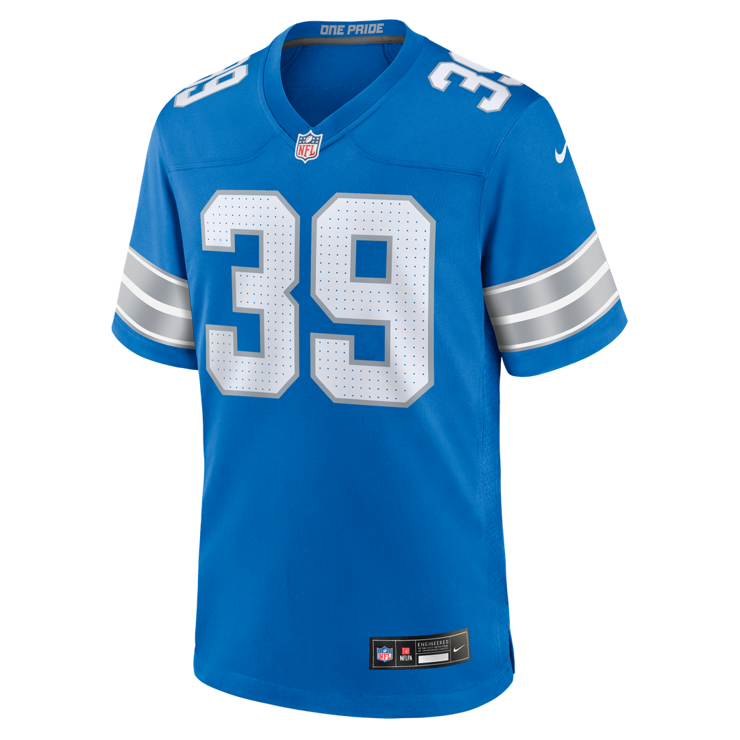 Men's Detroit Lions Jake Bates Blue Team