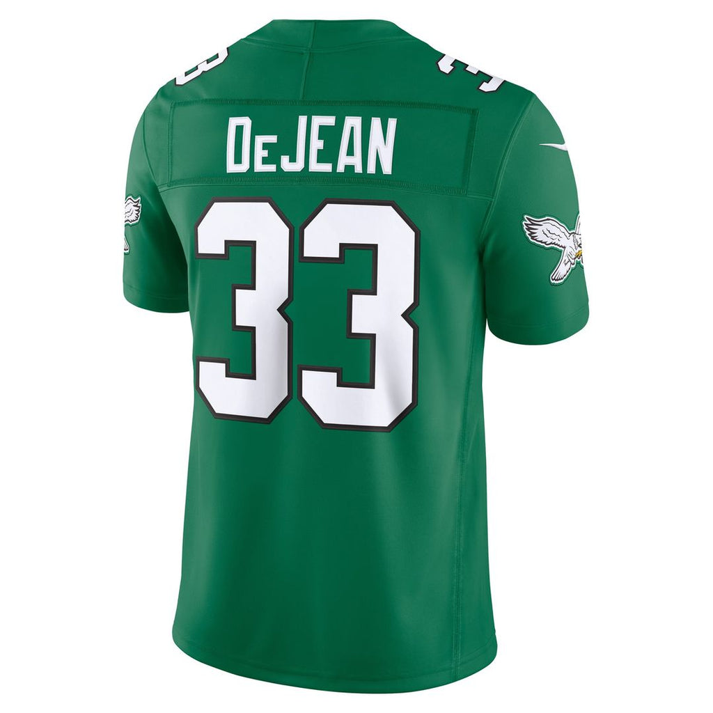 Men's Philadelphia Eagles Cooper DeJean Kelly Green Alternate Vapor F.U.S.E. Stitched