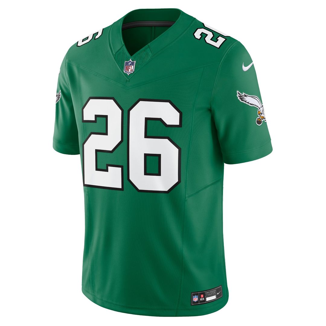 Men's Philadelphia Eagles Saquon Barkley Kelly Green Alternate Vapor F.U.S.E.